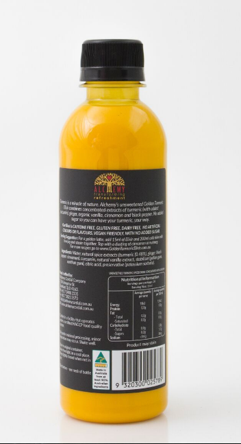 Golden Turmeric Elixir - Unsweetened 10oz